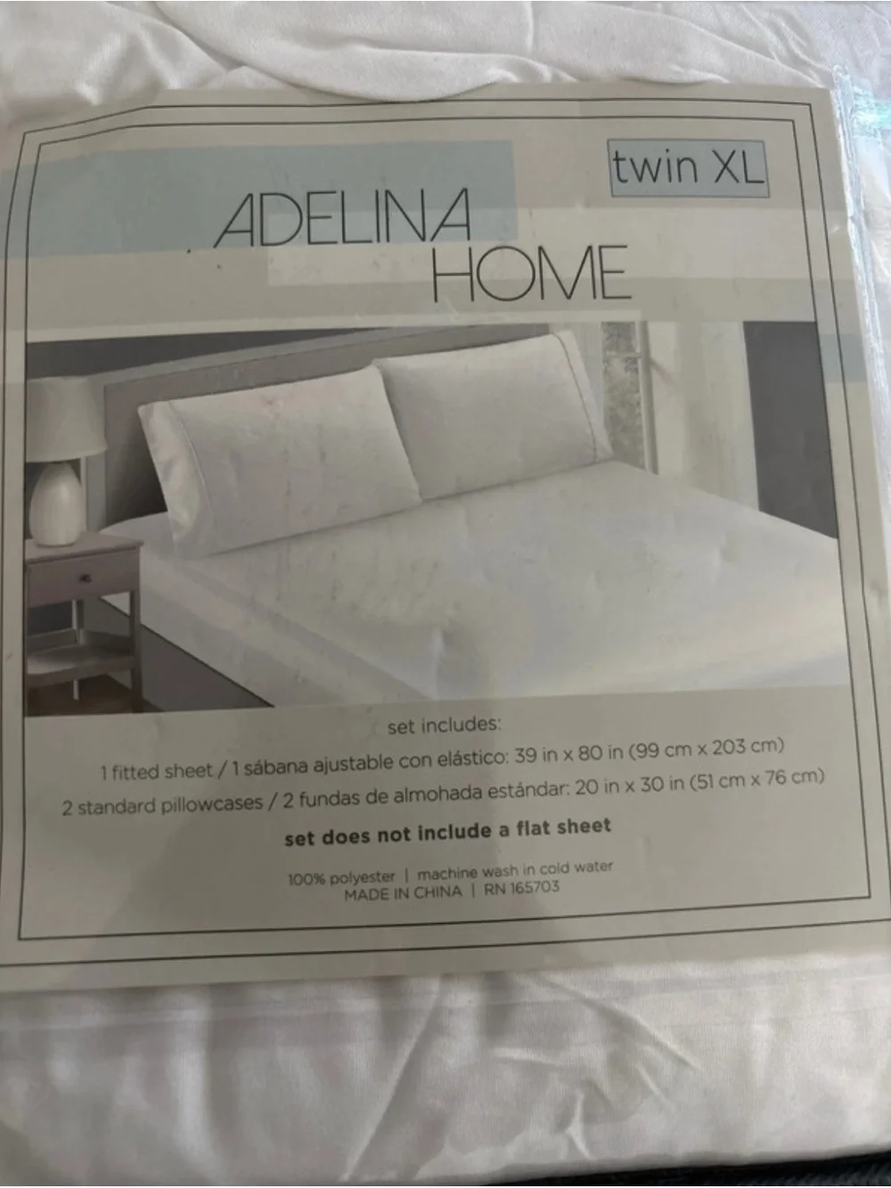 Twin XL Fitted Sheet in White